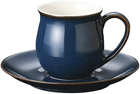 צלחת קערת קפה מזוגגת של פלפן נאמאקו [7.5 על 7.3 ס מ / 195 סמ ק 6.0 על 0.9 אינץ', 12.5 עוז ] [כוס וצלחת] | מסעדה,